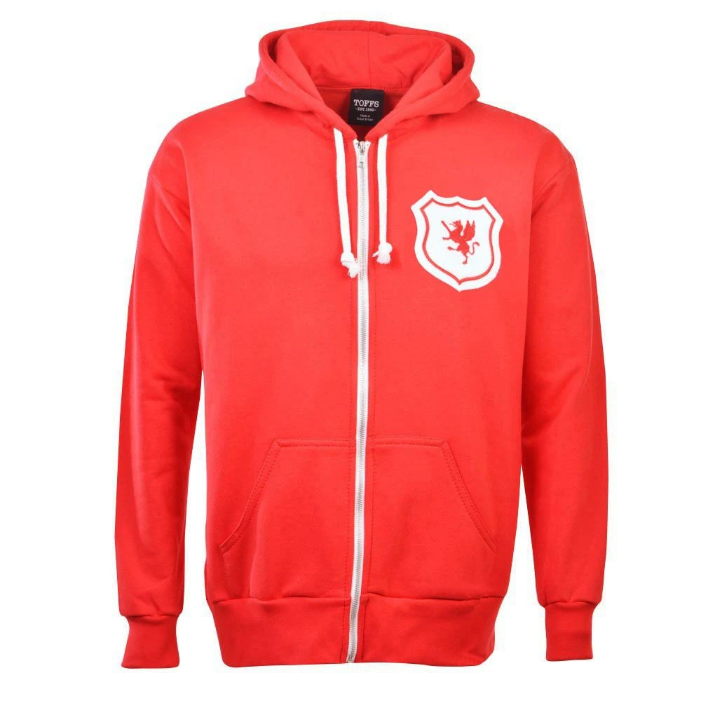 Wales Football Club Zipped Hoodie - Red 4 Wales Football Club Zipped Hoodie - Red - Image 2