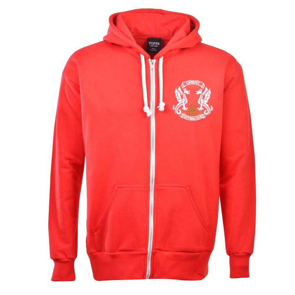 Leyton Orient Football Club Zipped Hoodie - Red 4 Leyton Orient Football Club Zipped Hoodie - Red - Image 2