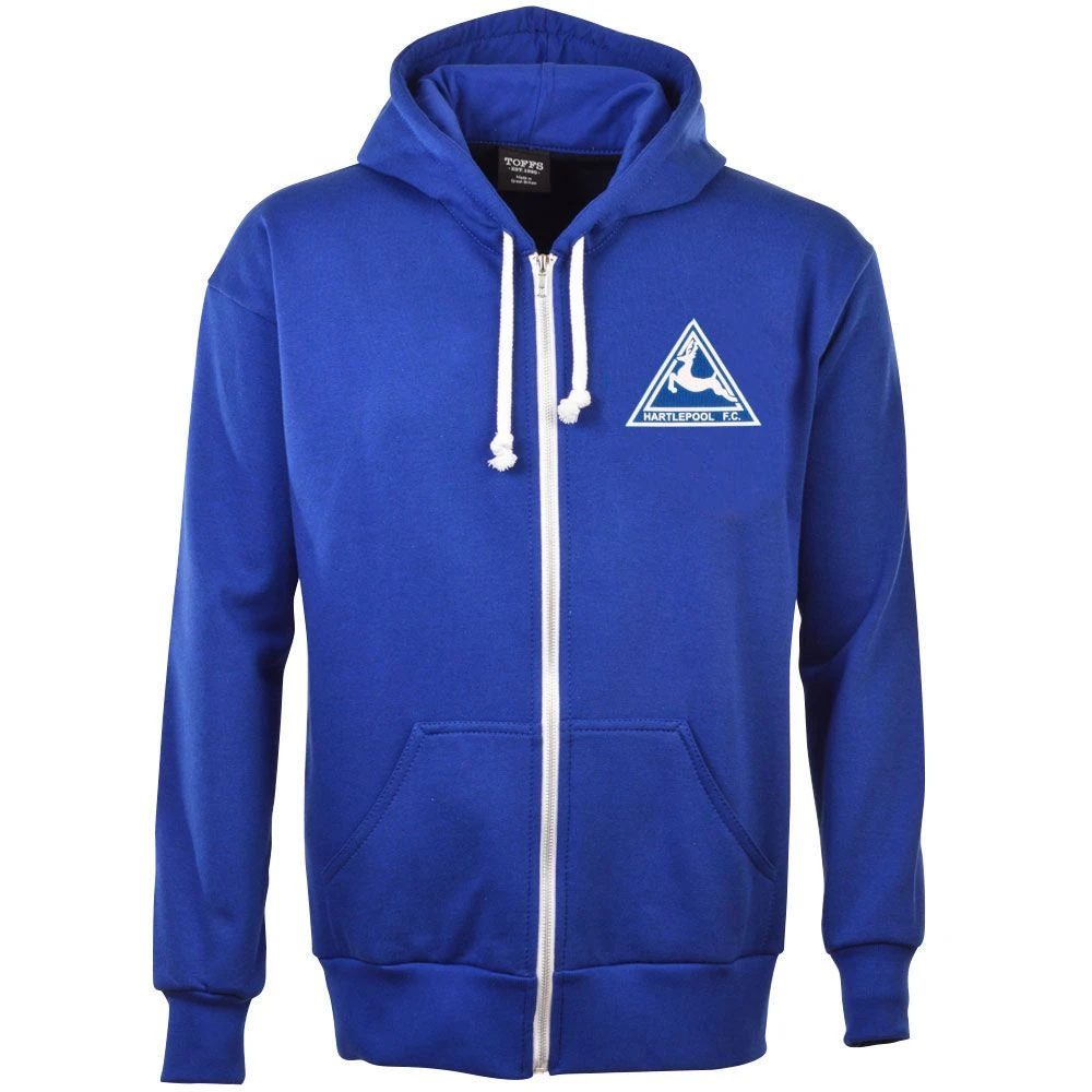Hartlepool FC Zipped Hoodie - Royal 3 Hartlepool FC Zipped Hoodie - Royal