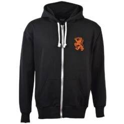 Holland Zipped Hoodie - Black